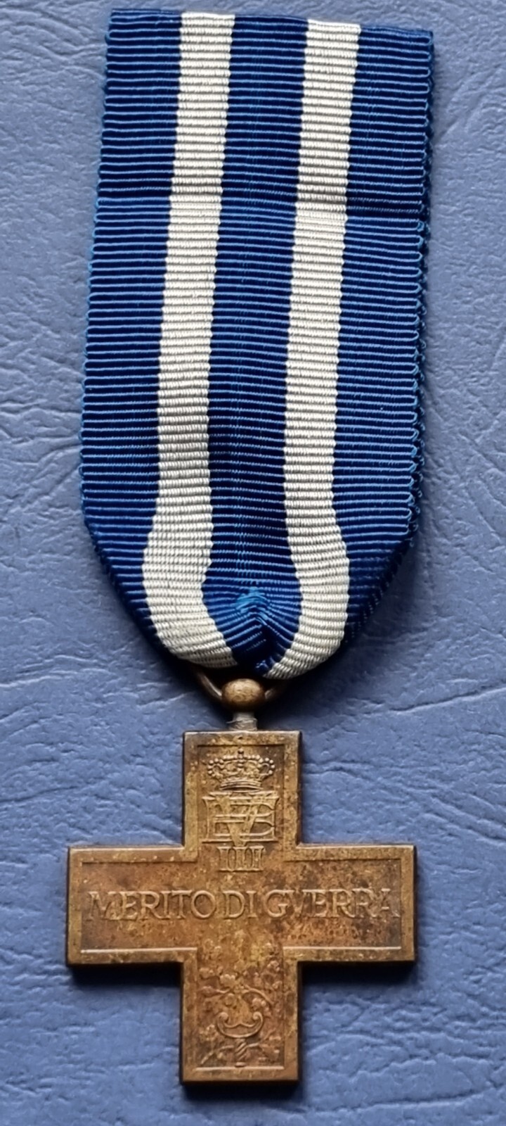 KINGDOM OF ITALY VITTORIO EMANUELE III° CROSS MERIT WAR WAR CROSS MARKED "M"