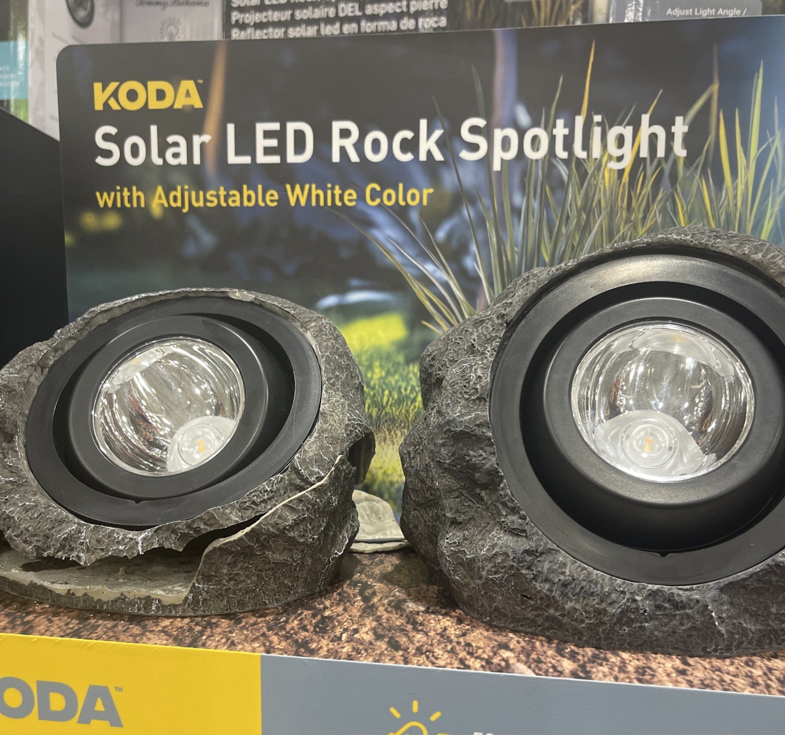 KODA Solar LED Rock Spotlight, 2-Pack