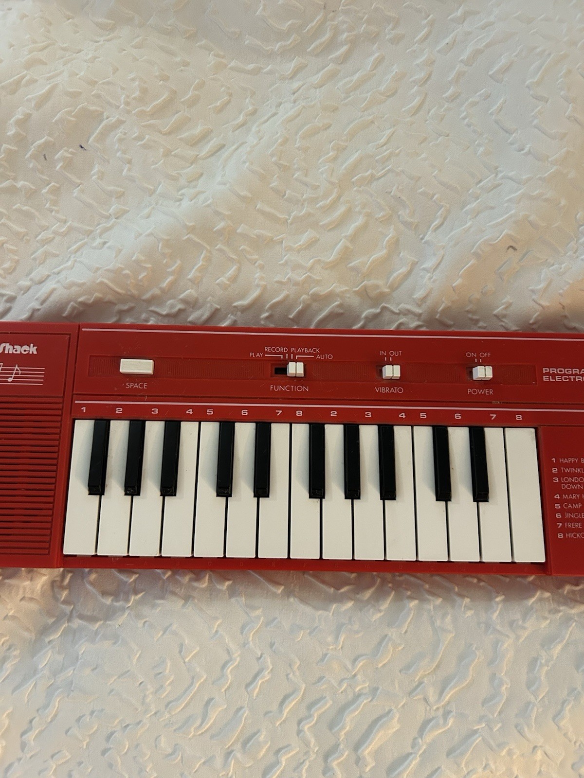 Radio Shack Programmable Electronic Organ Piano Vintage Tested Working