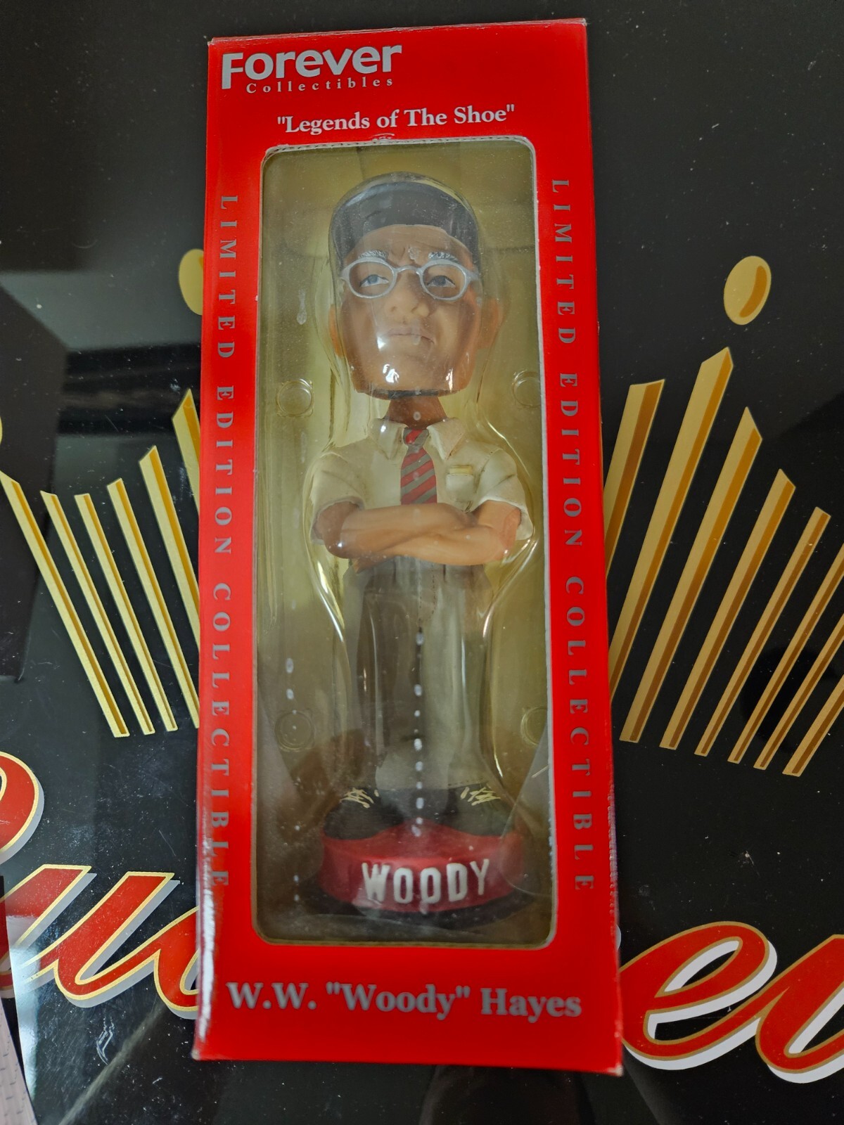 2002 Ohio State W.W. Woody Hayes 1st Gen Bobblehead Legends Of "The Shoe" /40000