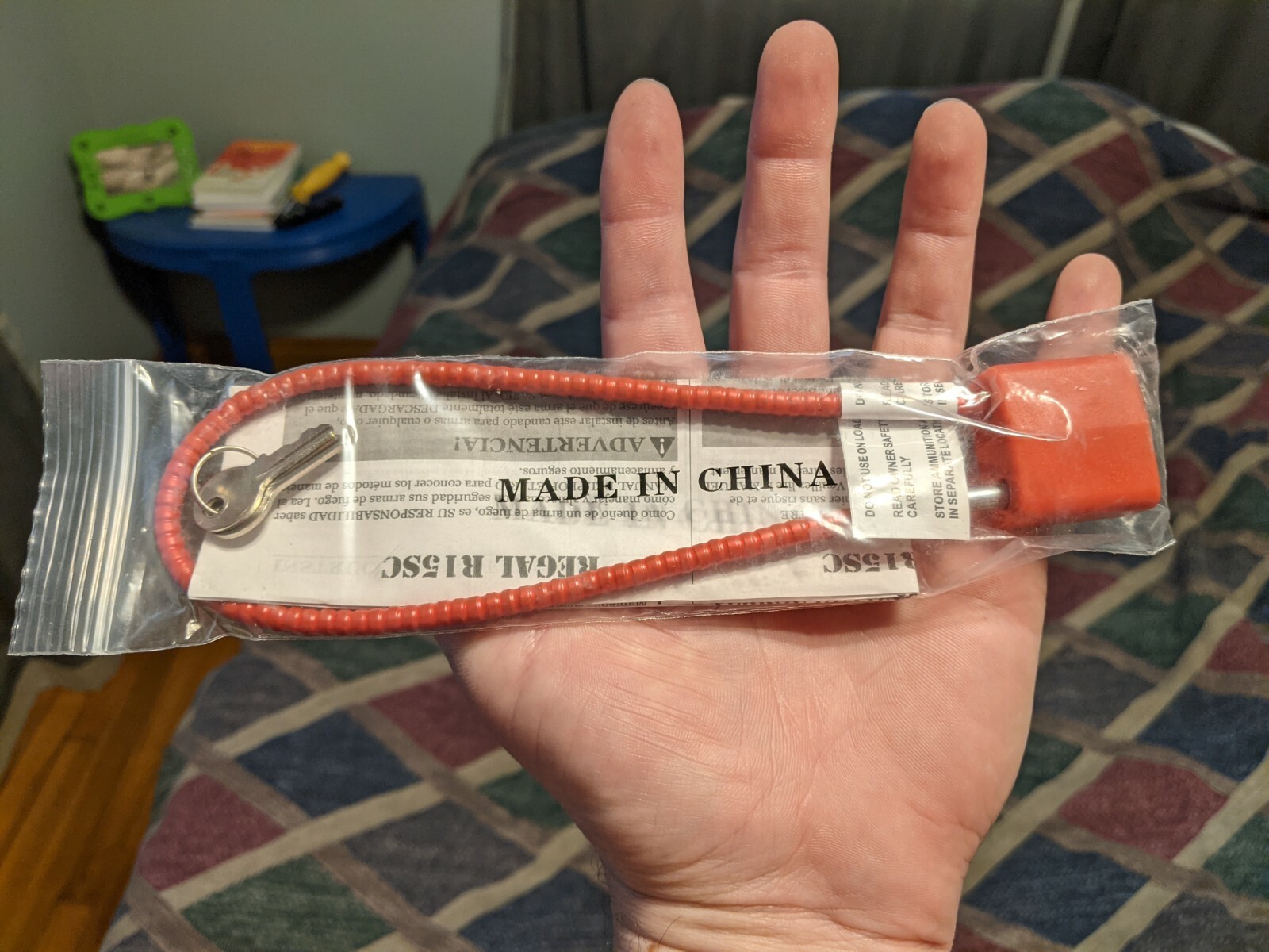 Regal Factory Issued Red R15SC Cable Gun Lock with Keys  - New! 