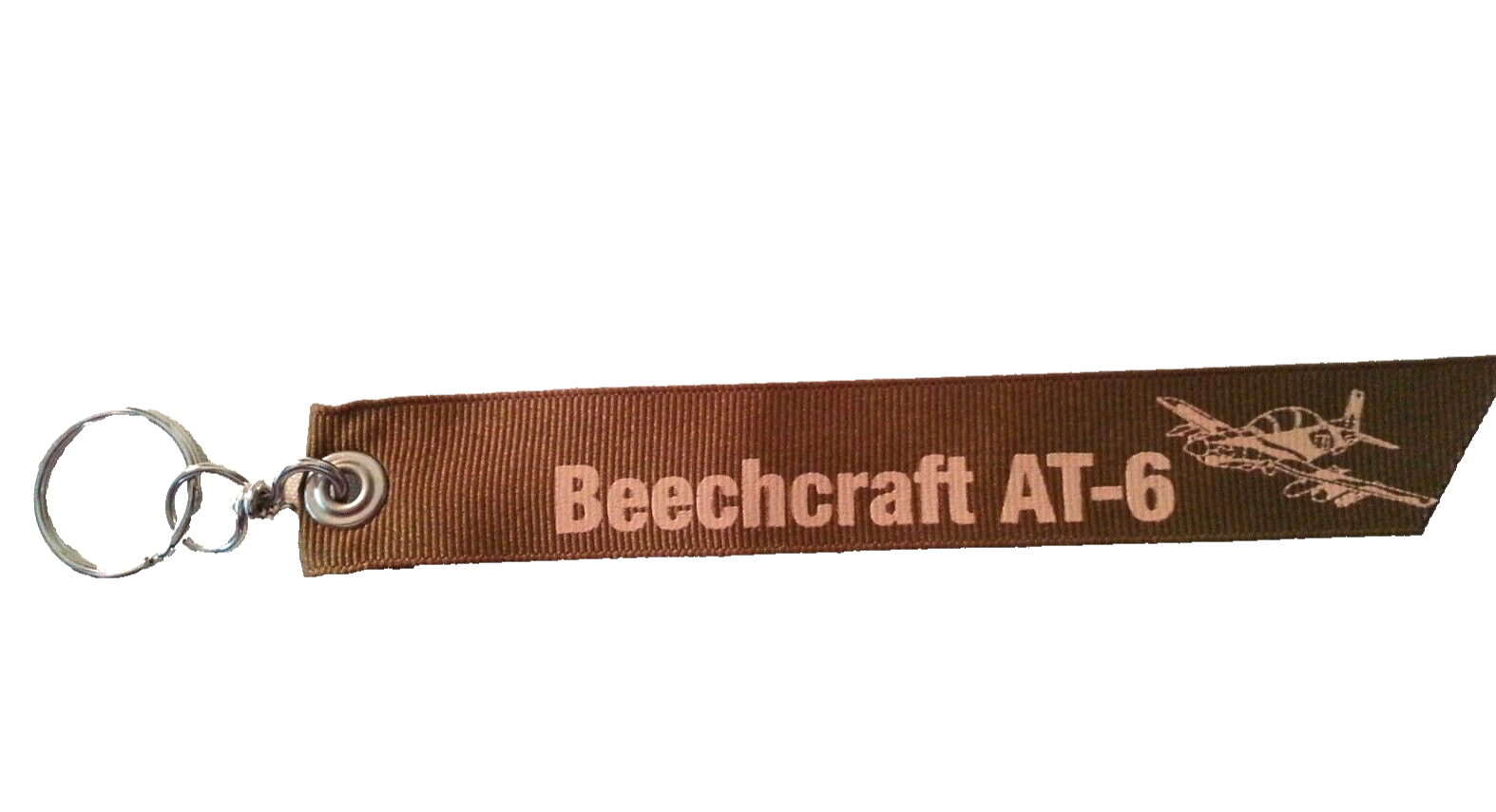 Beechcraft AT-6 Multi-Mission Solution Flight Tag Keychain Brown Style 2