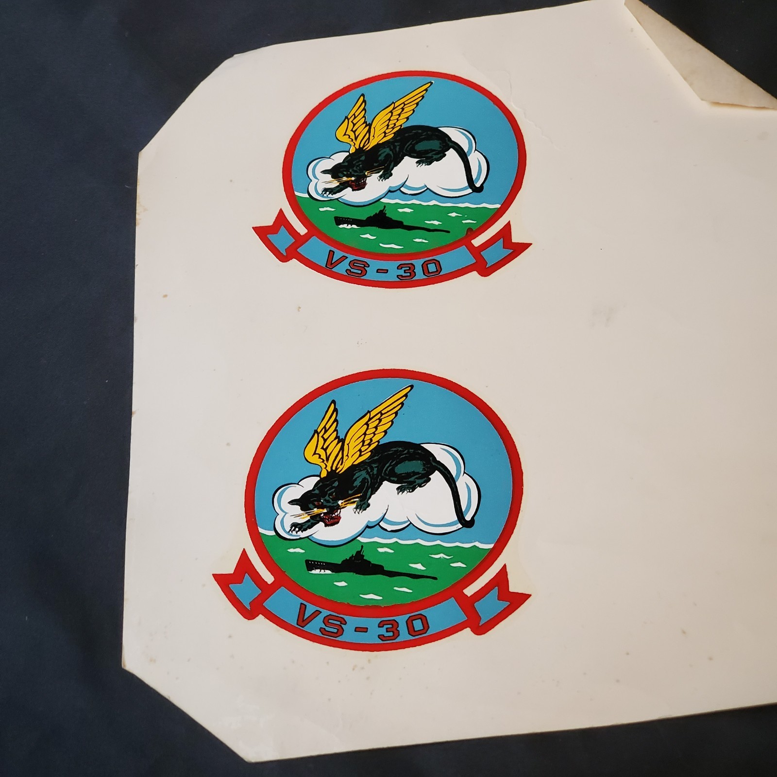 Vietnam War USN Navy VS-30 Sea Control Squadron Pair Unused Decals