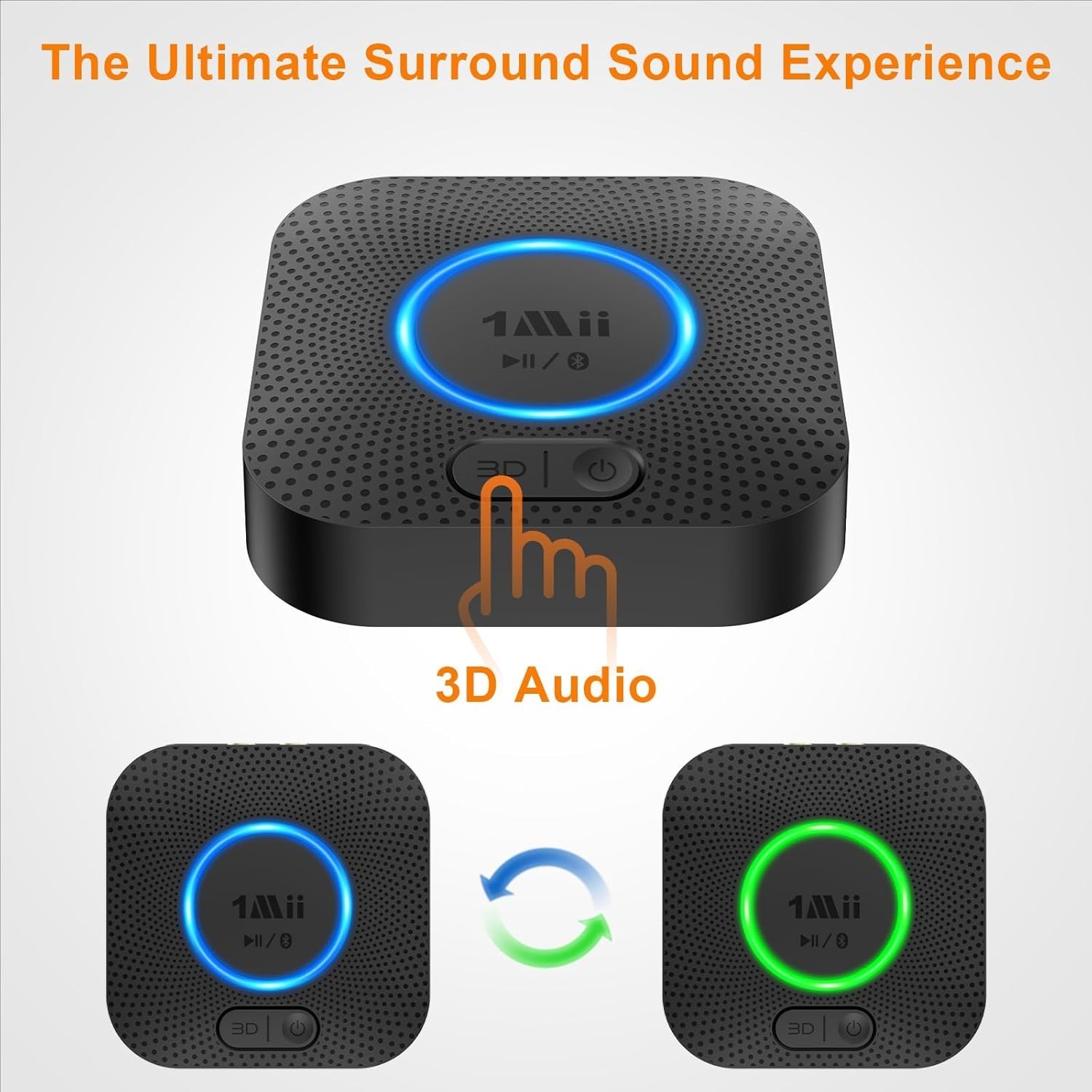 Hi-Fi Wireless Audio Adapter - 3D Surround Bluetooth Receiver, Alexa Compatible