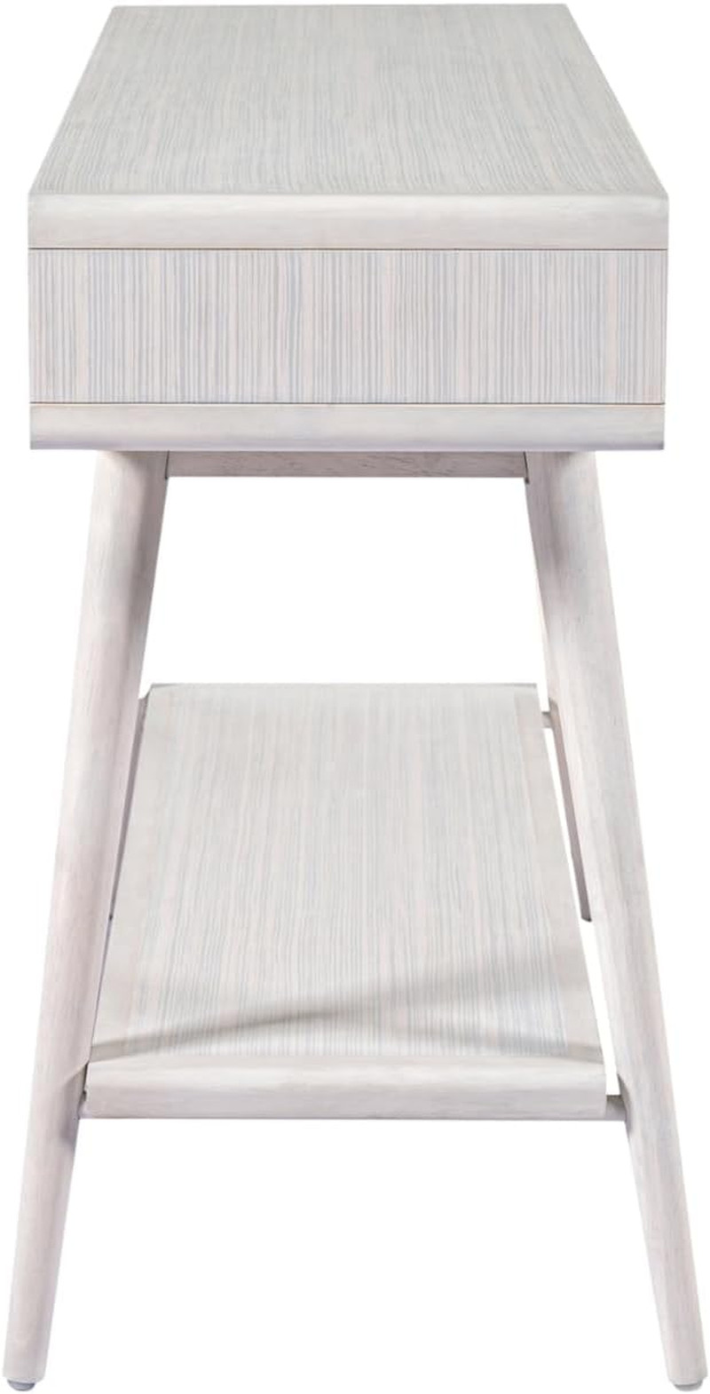 Stylish Cambria Console Table in Zebrano Whitewash Finish
