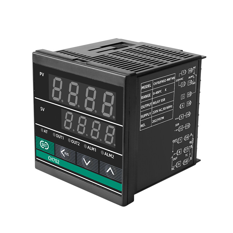 Intelligent digital display thermostat, universal input