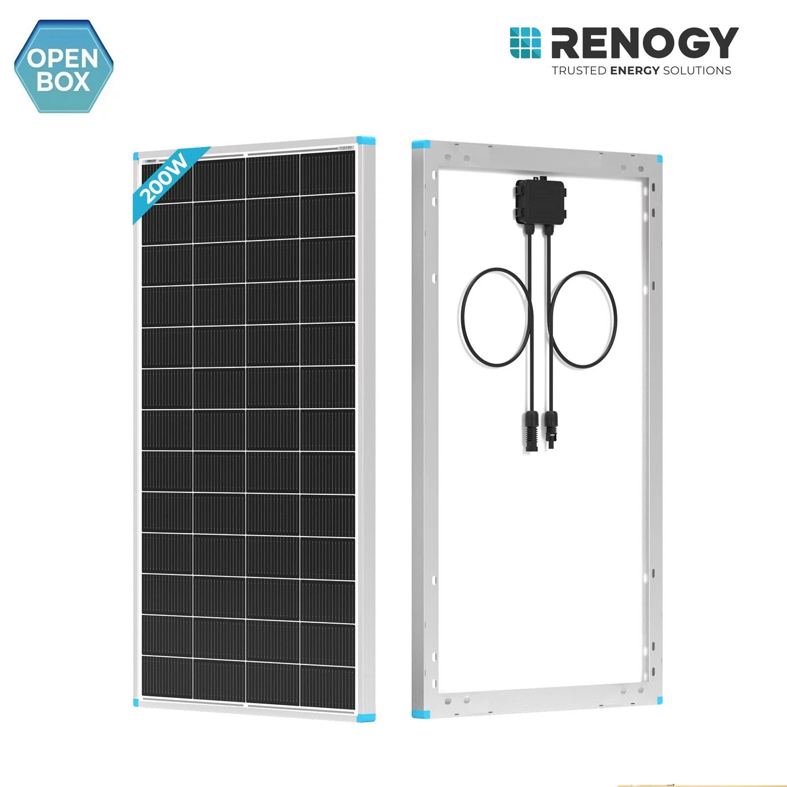 Renogy 200W Solar Panel Monocrystalline PV Off-Grid Power Module Open Box