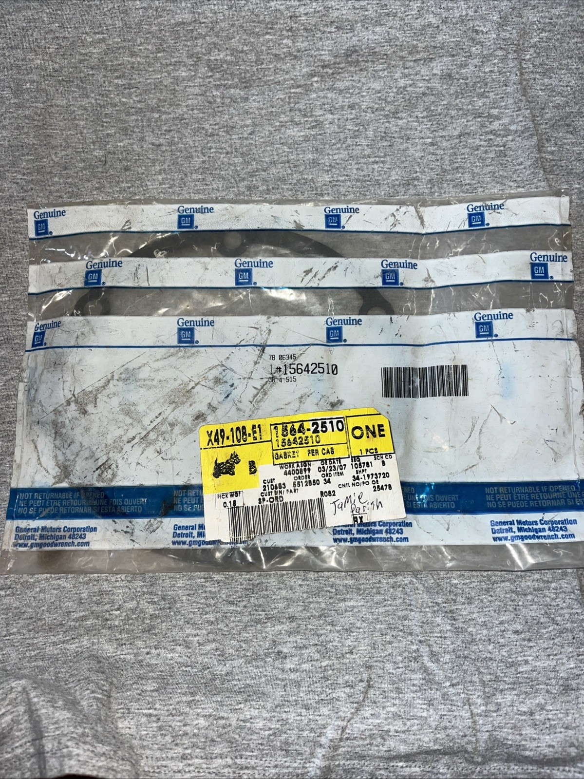 GM Genuine Parts 15642510 Gaskets and Sealing Systems - Transfer Case Gasket