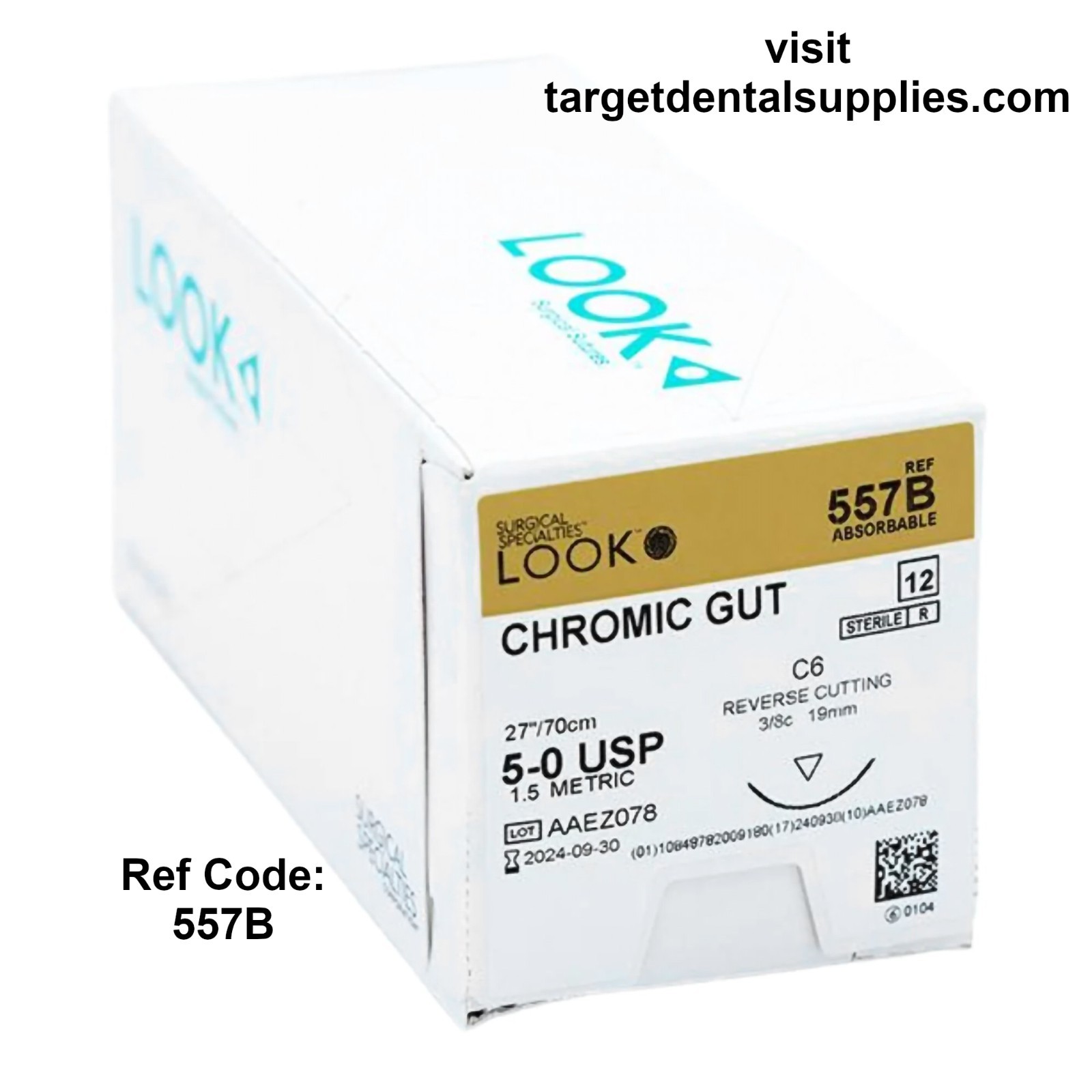 557B Sutures Chromic Gut C6/5-0 USP/27" SALE *expiry in description below*
