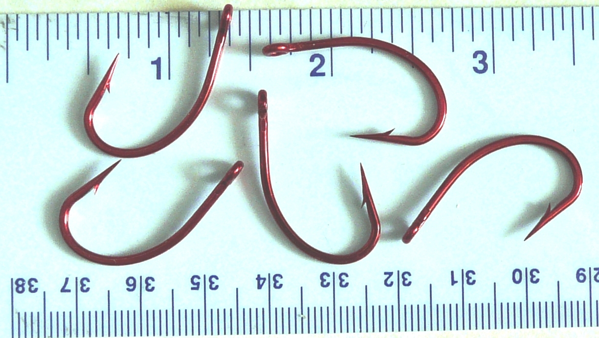 100 Matzuo 130060 Red Live Bait O'Shaughnessy Fish Fishing Hooks size 4/0