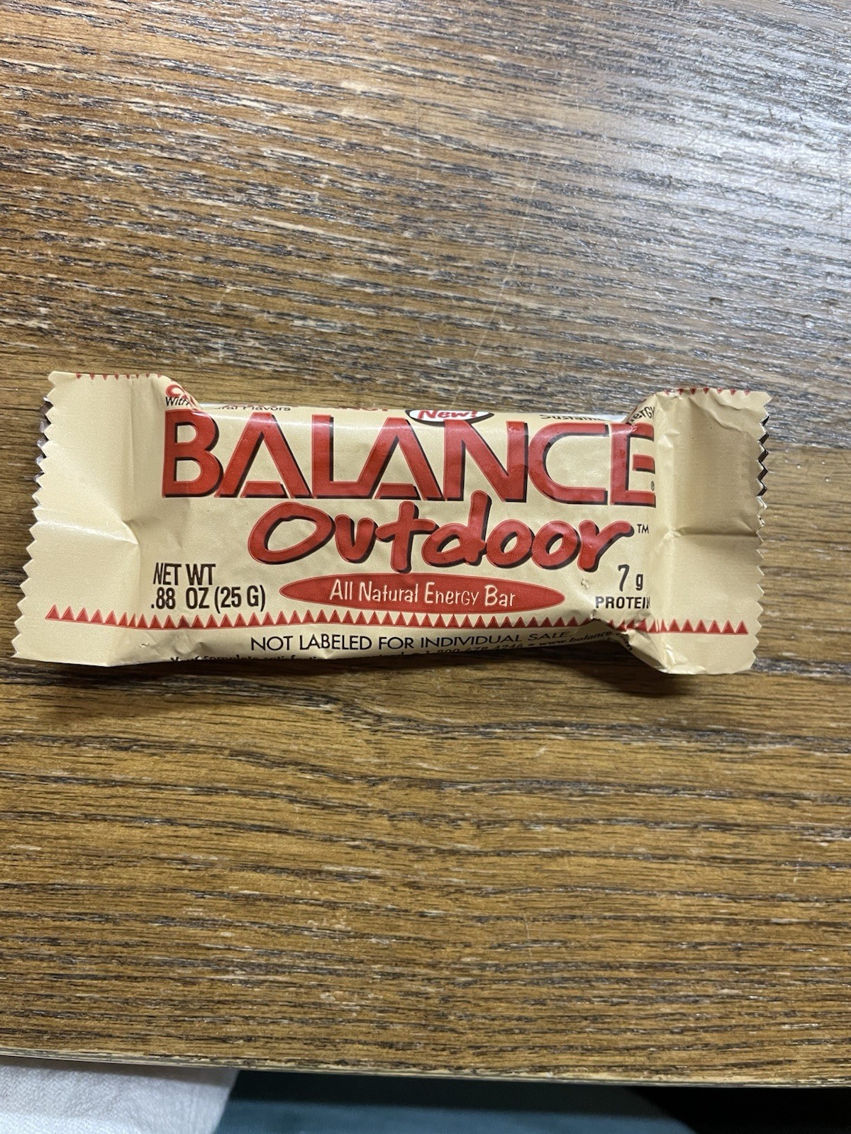 Balance Outdoor All Natural Energy Bar Expired And Discontinued 2000