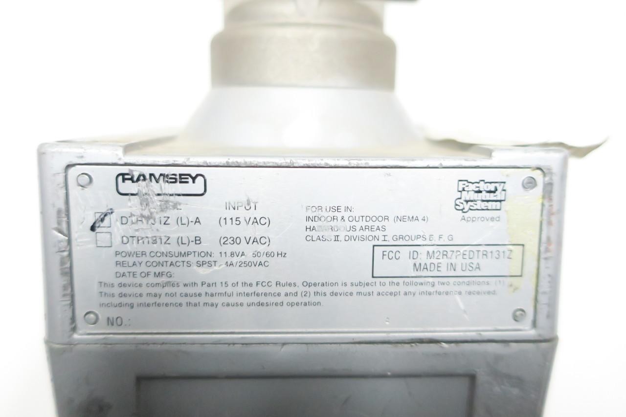 Ramsey DTR131Z (L)-A Flow Detector 115v-ac
