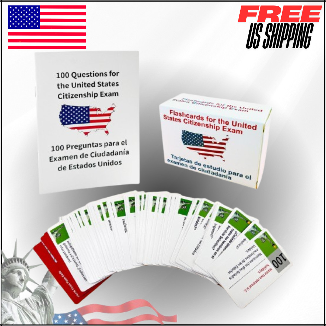 Tarjetas para La Ciudadania 2025 De Las 100 Preguntas，U.S. Flash Cards 2025