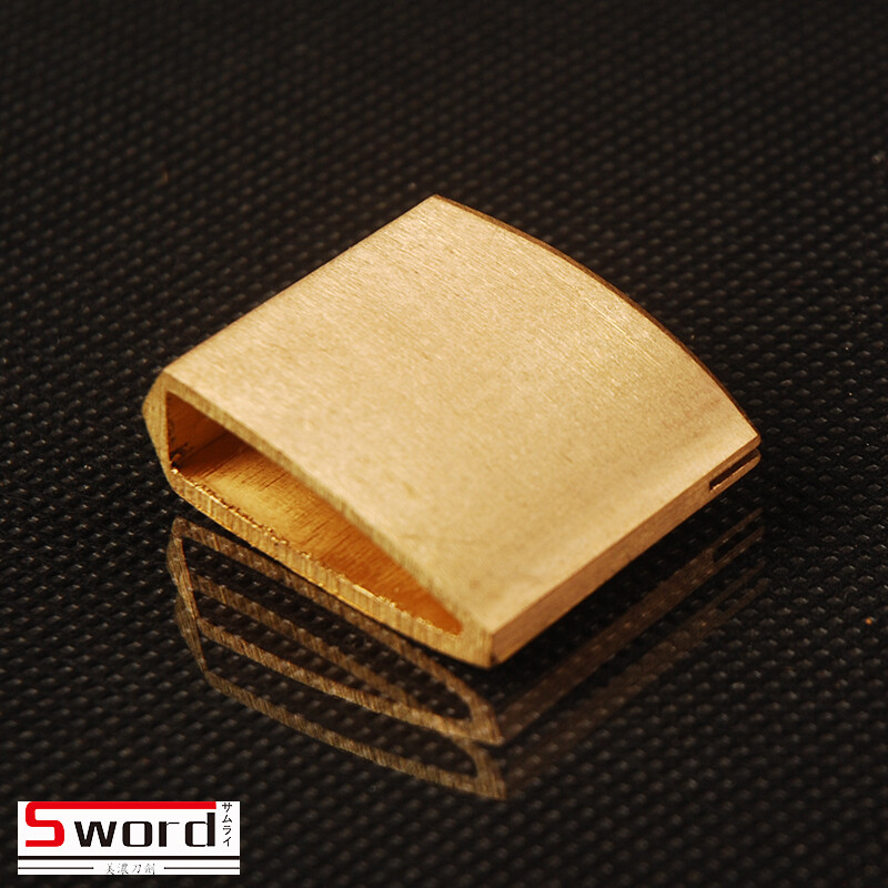 SMALL SIZE  Plain Brass Habaki collar  for Japanese Samurai Tanto Swords