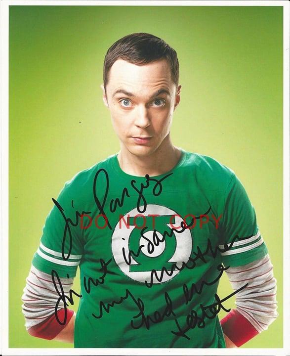 Jim Parsons The Big Bang Theory SIGNED reprint 8x10 Photo Autographed RP #1