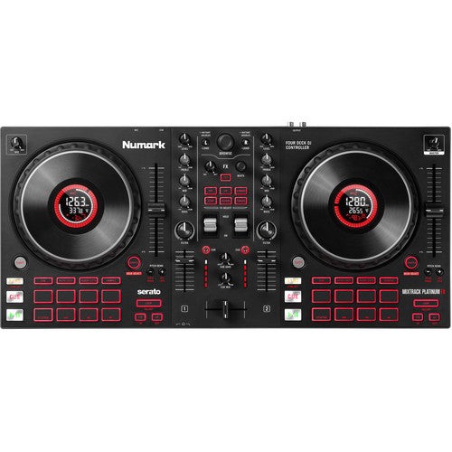 Numark Mixtrack Platinum FX 4-Deck Serato DJ Controller with Jog Wheel Displays