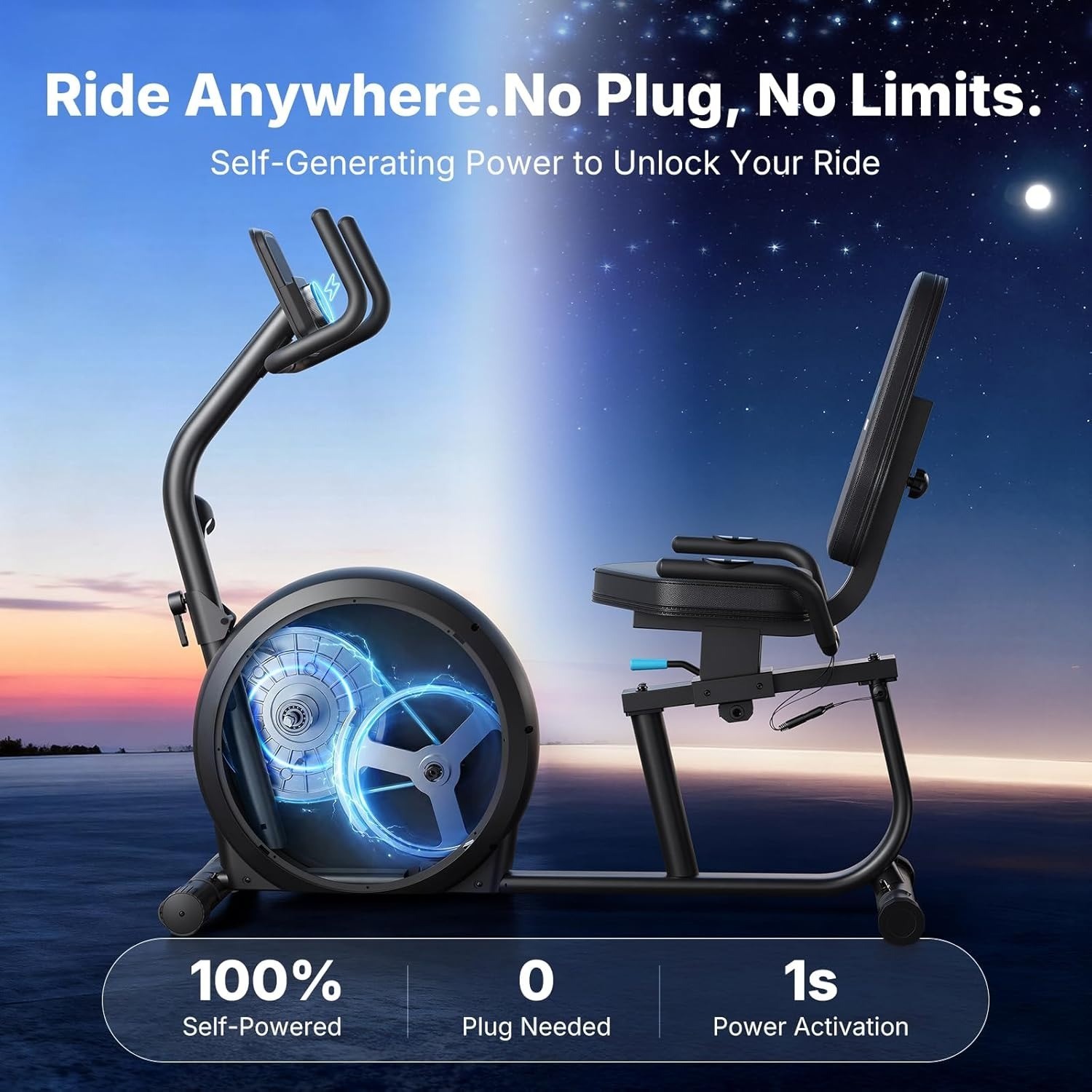 Recumbent Exercise Bikes for Home with Smart Bluetooth Equipment Exercise Bikes