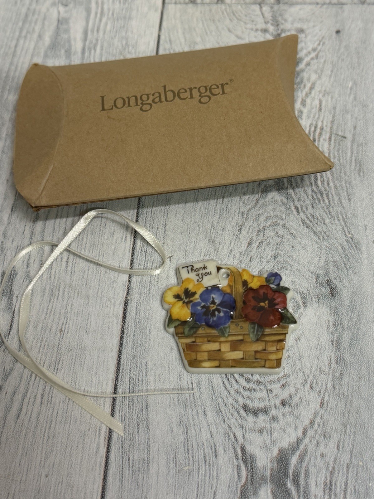Longaberger Thank You Tie On 23066
