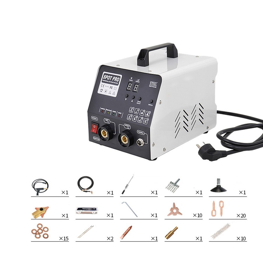 TECHTONGDA Steel Dent Pulling Machine Auto Body Repair Tool Spot Welder 110V 3KW