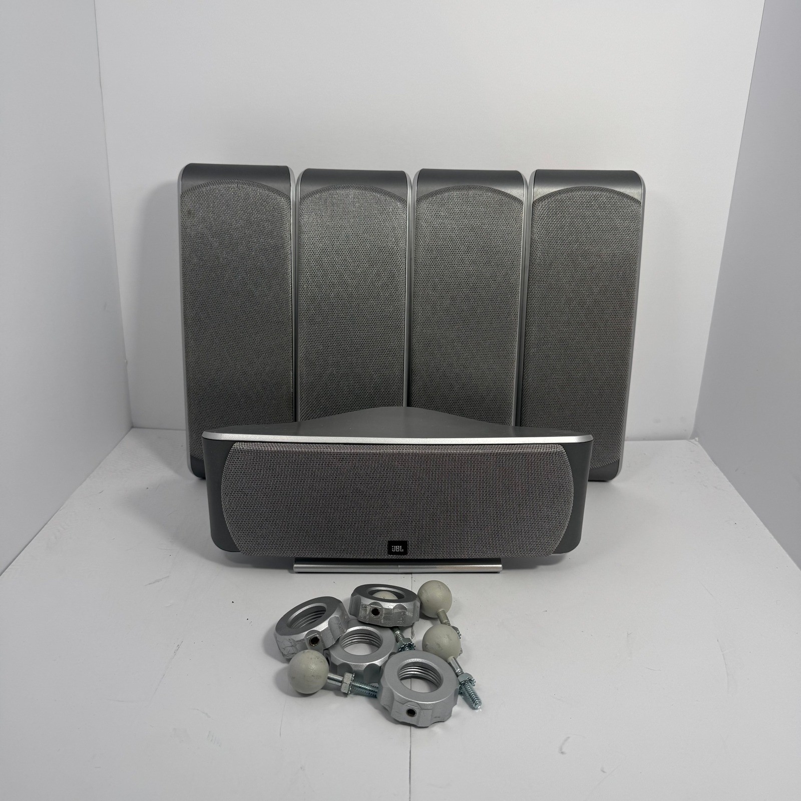 JBL SCS300 Speaker System Center Channel + 4 Satellite Speakers Home Theater Set