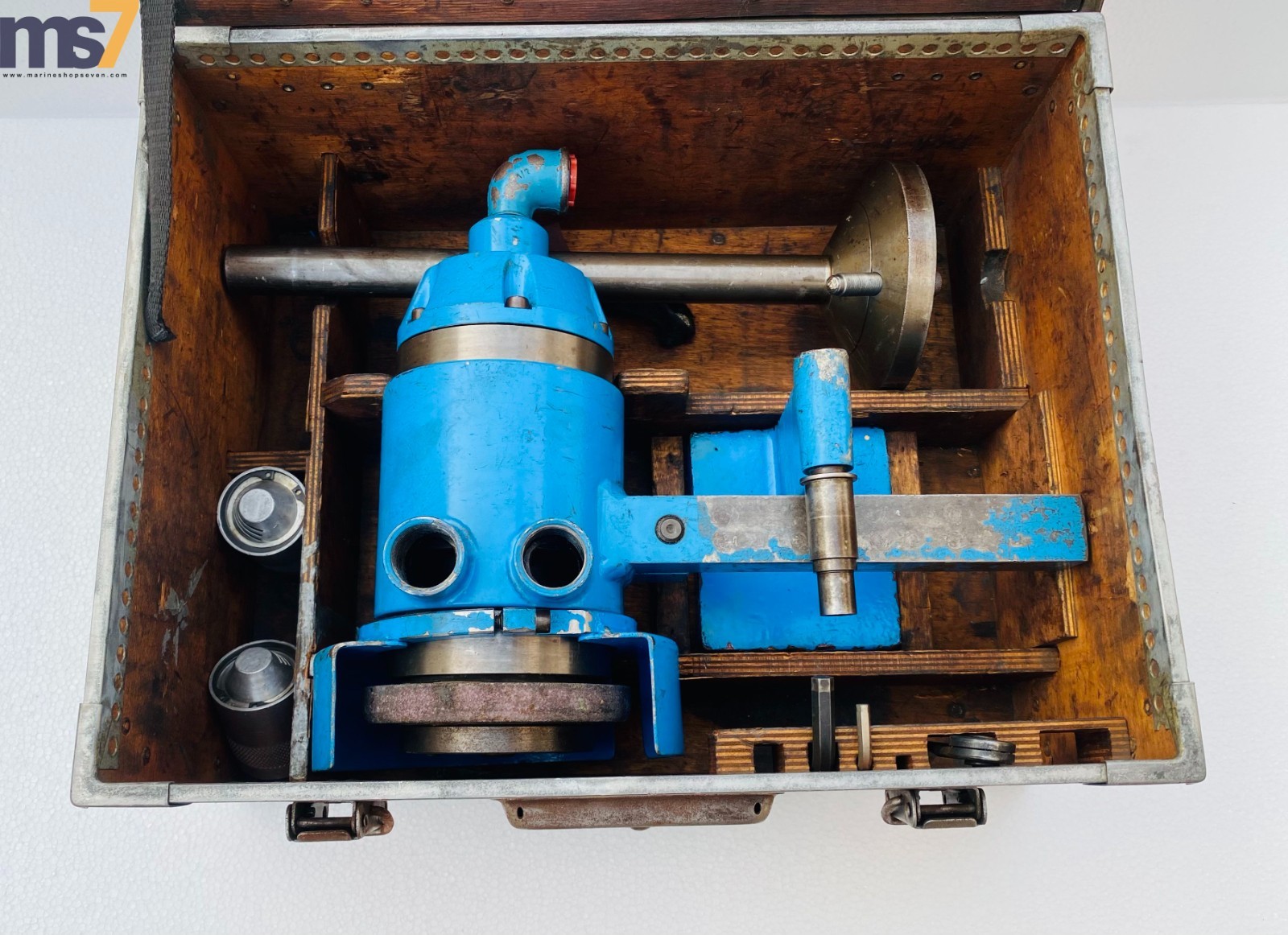 CHRIS MARINE 150S VALVE SPINDLE GRINDING MACHINE WITH ACCESSORIES #3