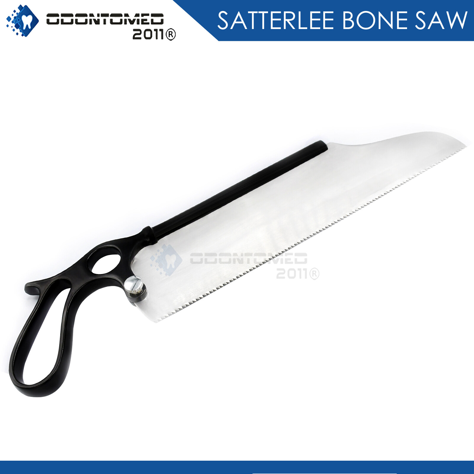 Satterlee Bone Saw 13" Ring Handle Black Color Stainless Steel