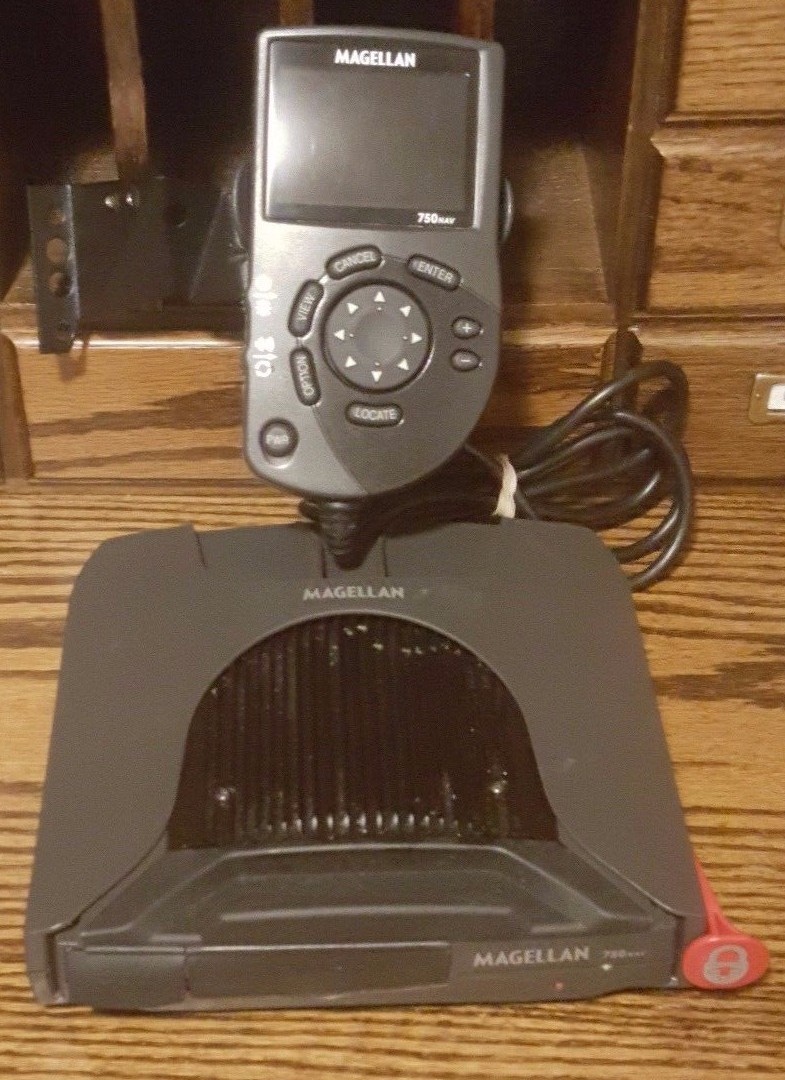 Magellan 750NAV Automotive Mountable GPS Receiver and LCD unit Untested Bundle