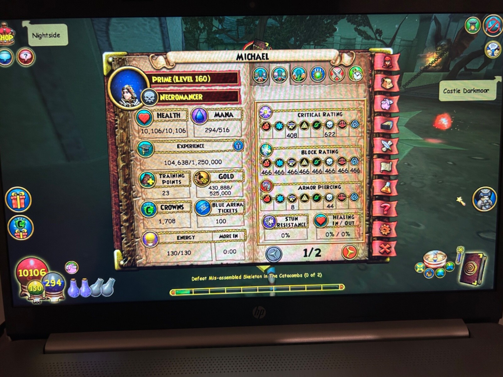 wizard101 account