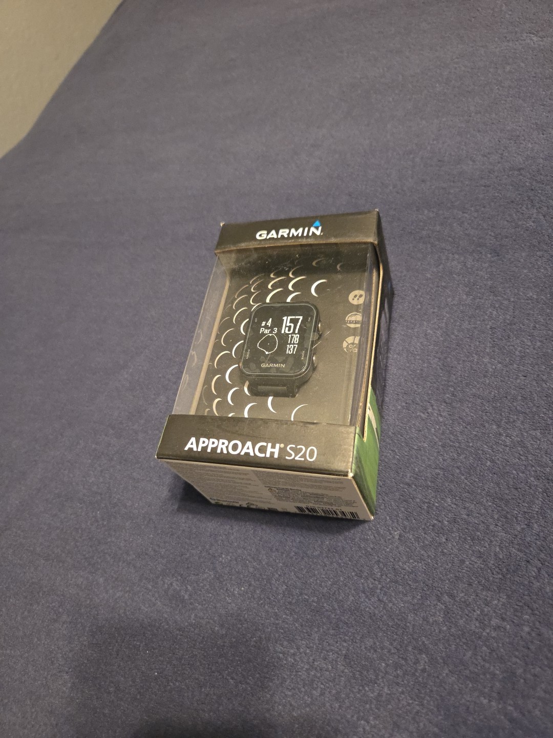 Garmin 010-03723-01 Approach S20 GPS Golf  Watch - Black BRAND NEW