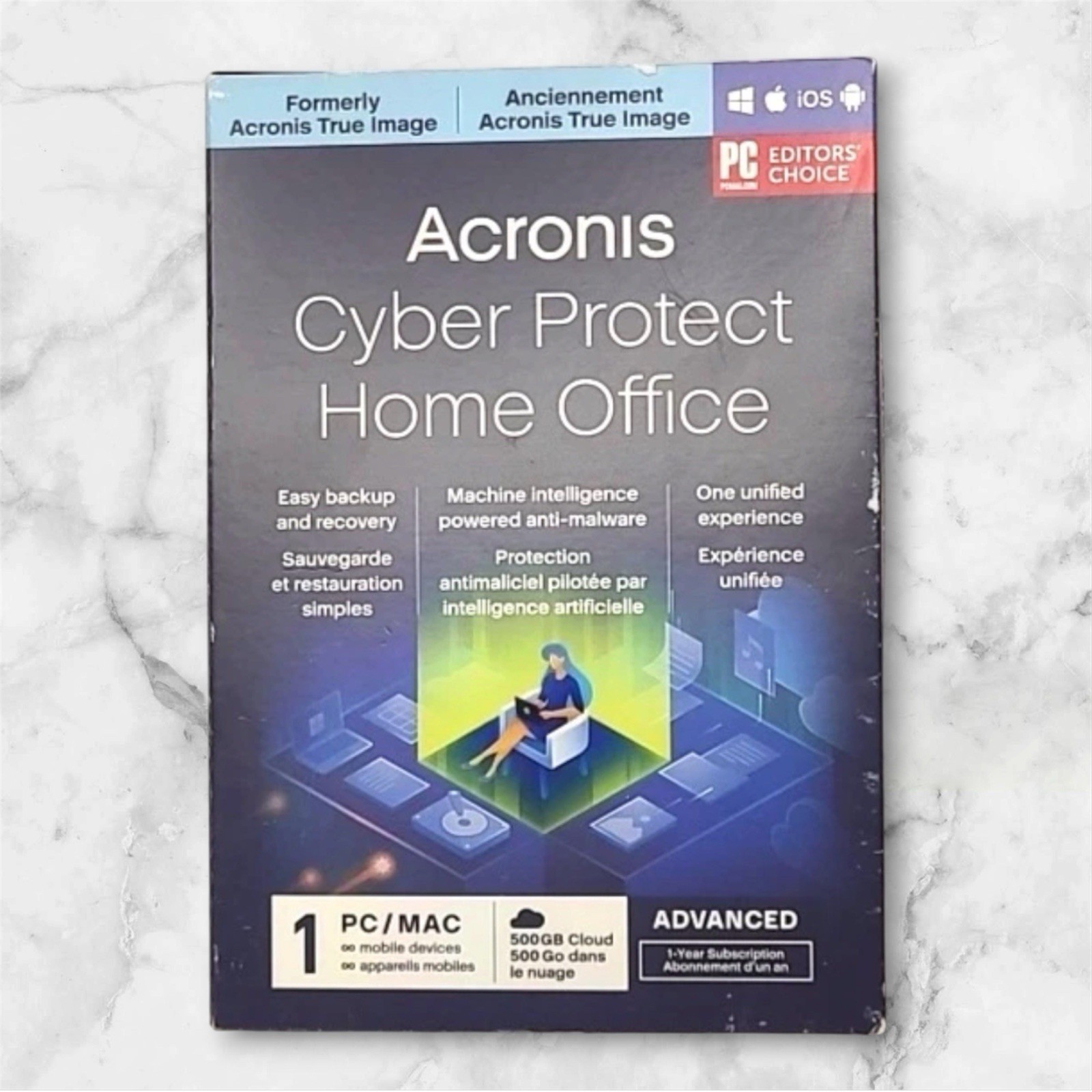 Acronis Cyber Protect Home Office 1 PC/MAC Advanced Version 1yr. 500GB Cloud