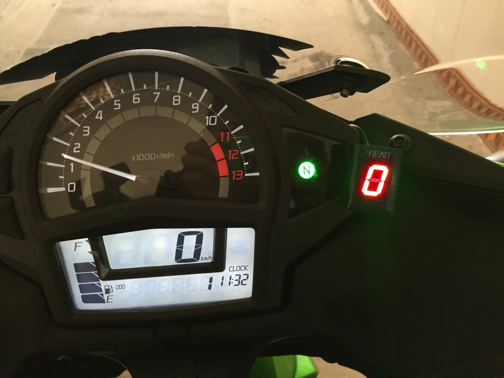 Motorcycle Gear Indicator RED LED Display for Ducati Monster Scrambler Hyper