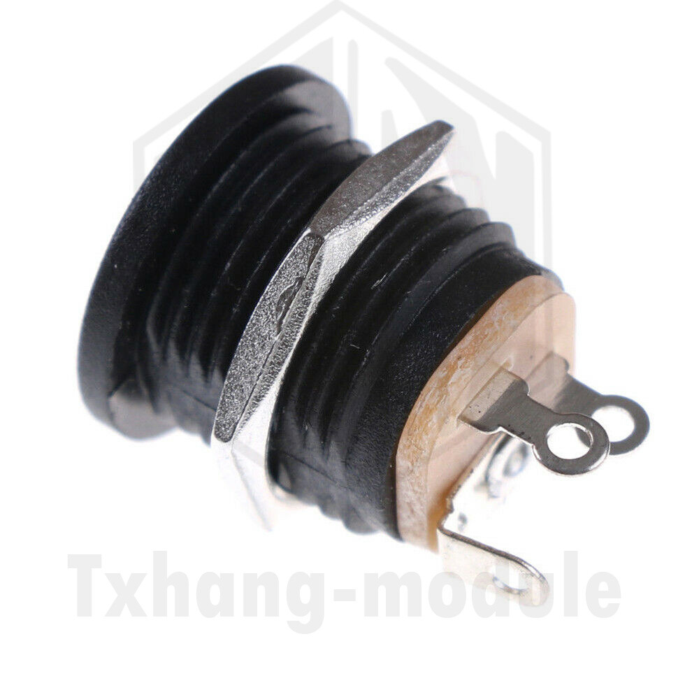 10PCS DC-022 power outlet socket 5.5-2.1 threaded nut panel mounting hole A2TM