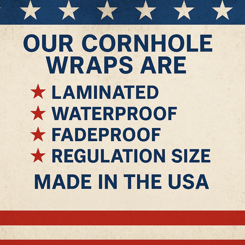 FADEPROOF Cornhole Board Wraps Laminated / Wild Deer