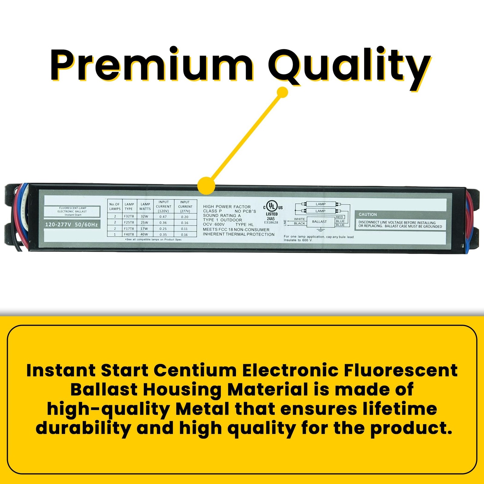 10 Pack Replacement for ICN2P32N, 120-277V, 50-60Hz Input Frequency, Electron...