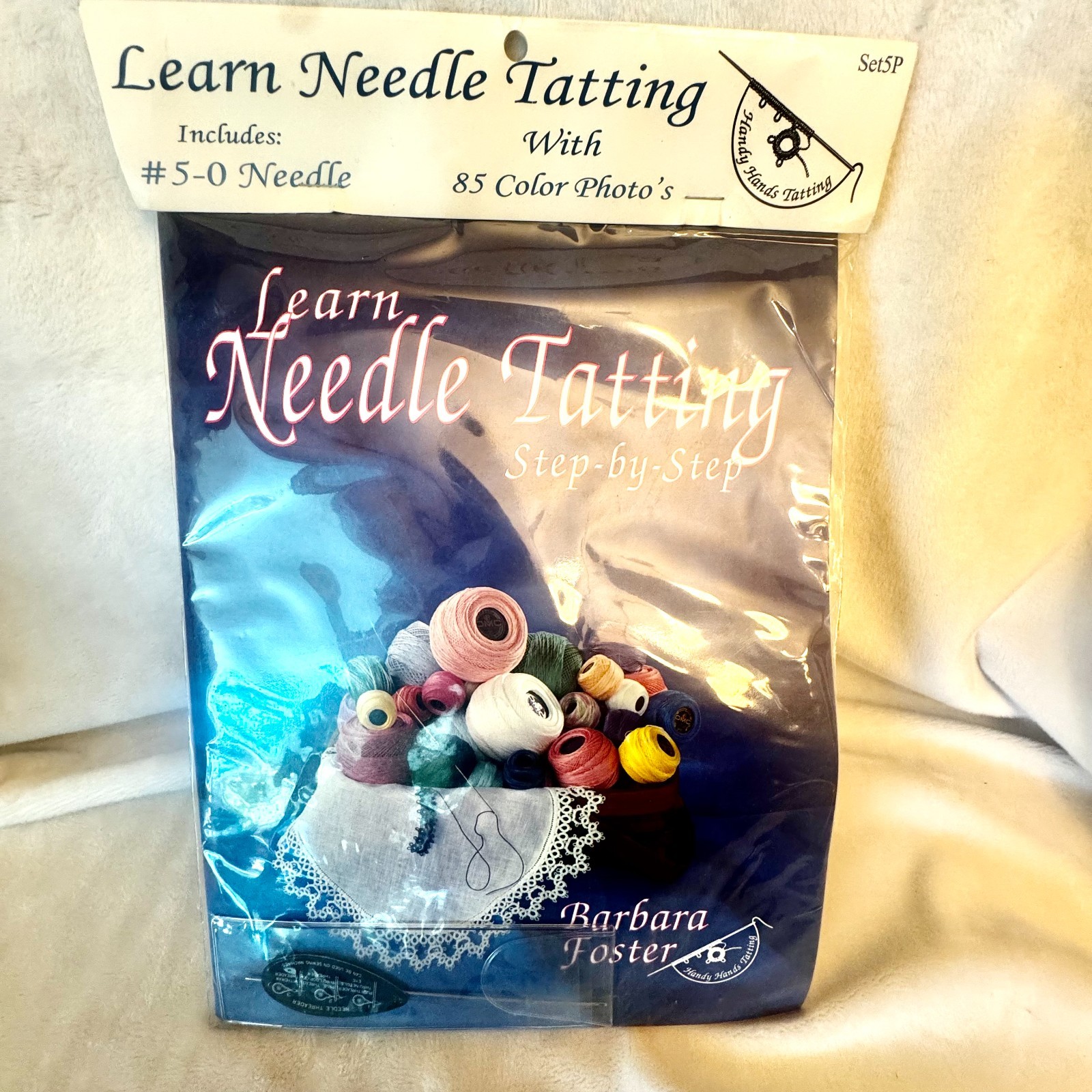 Handy Hands Learn Needle Tatting Step by Step by Barbara Foster #5-0 Needle