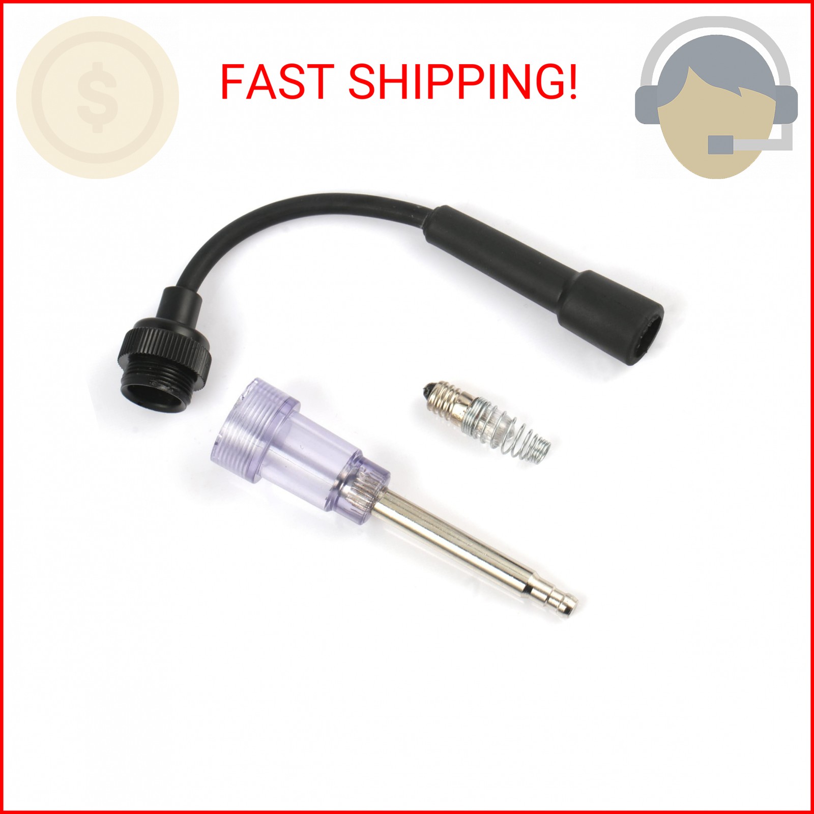 SINGARO Inline Spark Plug Tester, Plug-in Engine Ignition Tester, Car Exterior A