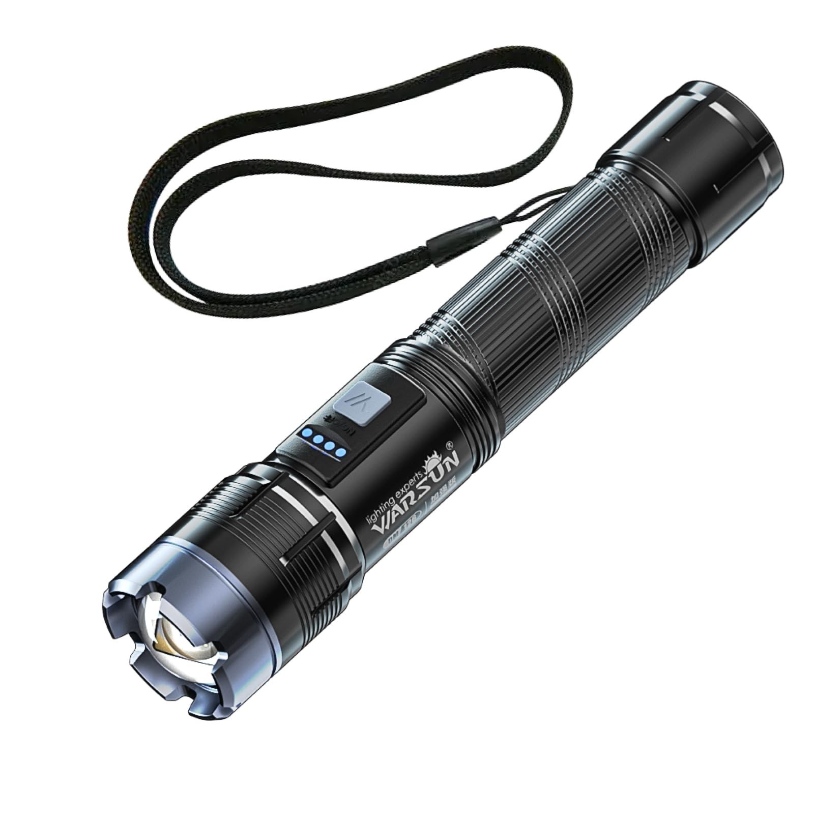 WARSUN Rechargebale Flashlight High Lumens 1000LM, Zoomable Flashlight with 6...