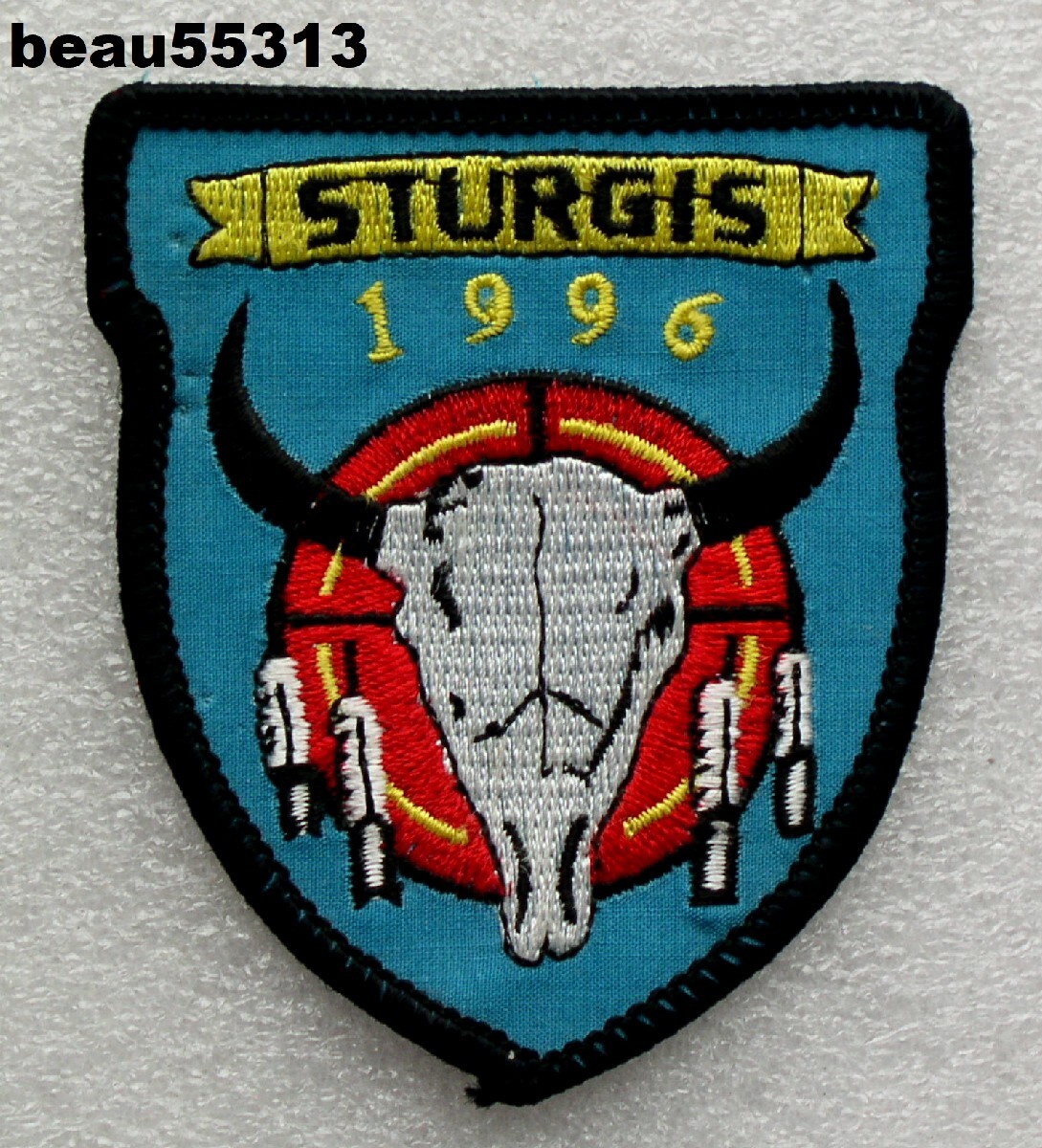 ⭐"VINTAGE" 1996 STURGIS SOUTH DAKOTA HARLEY BIKE WEEK VEST JACKET PATCH