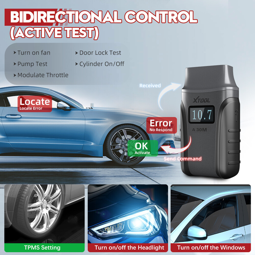 XTOOL Anyscan A30M Wireless OBD2 Diagnostic Scanner Bi-Directional Code Reader