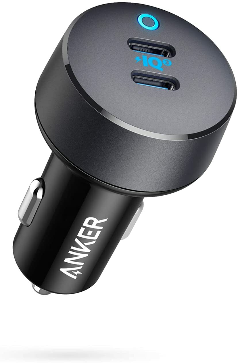 Anker 2-Ports USB C Car Charger 40W PowerIQ 3.0 PD Charging for iPhone13 Galaxy