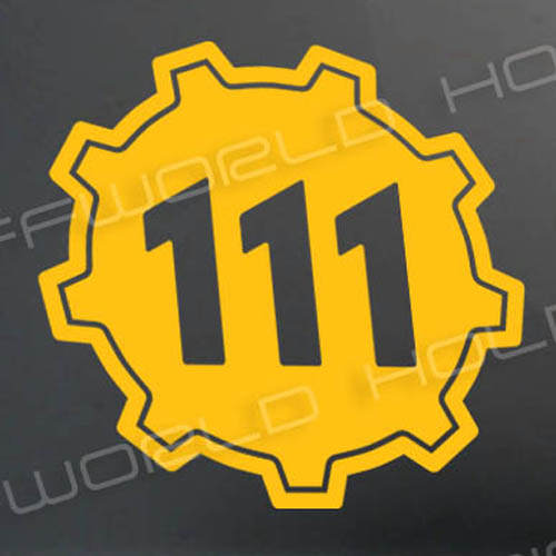 Fallout 4 accurate Vault 111 sticker decal Pipboy tec XBox One 360 PS4 76