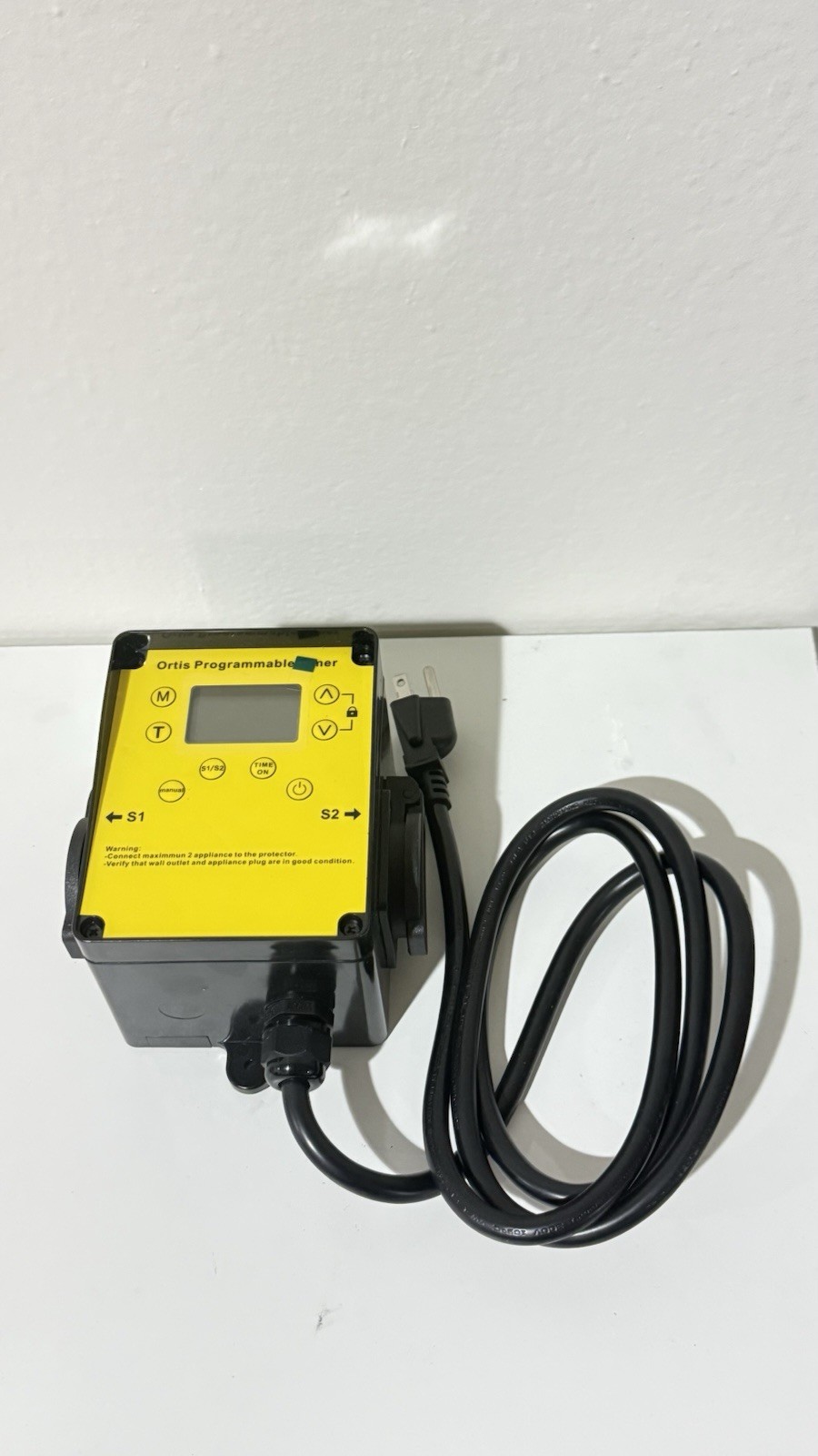 Ortis Above Ground Smart Pool Timer Switch Timer.  Dual Waterproof Outlets