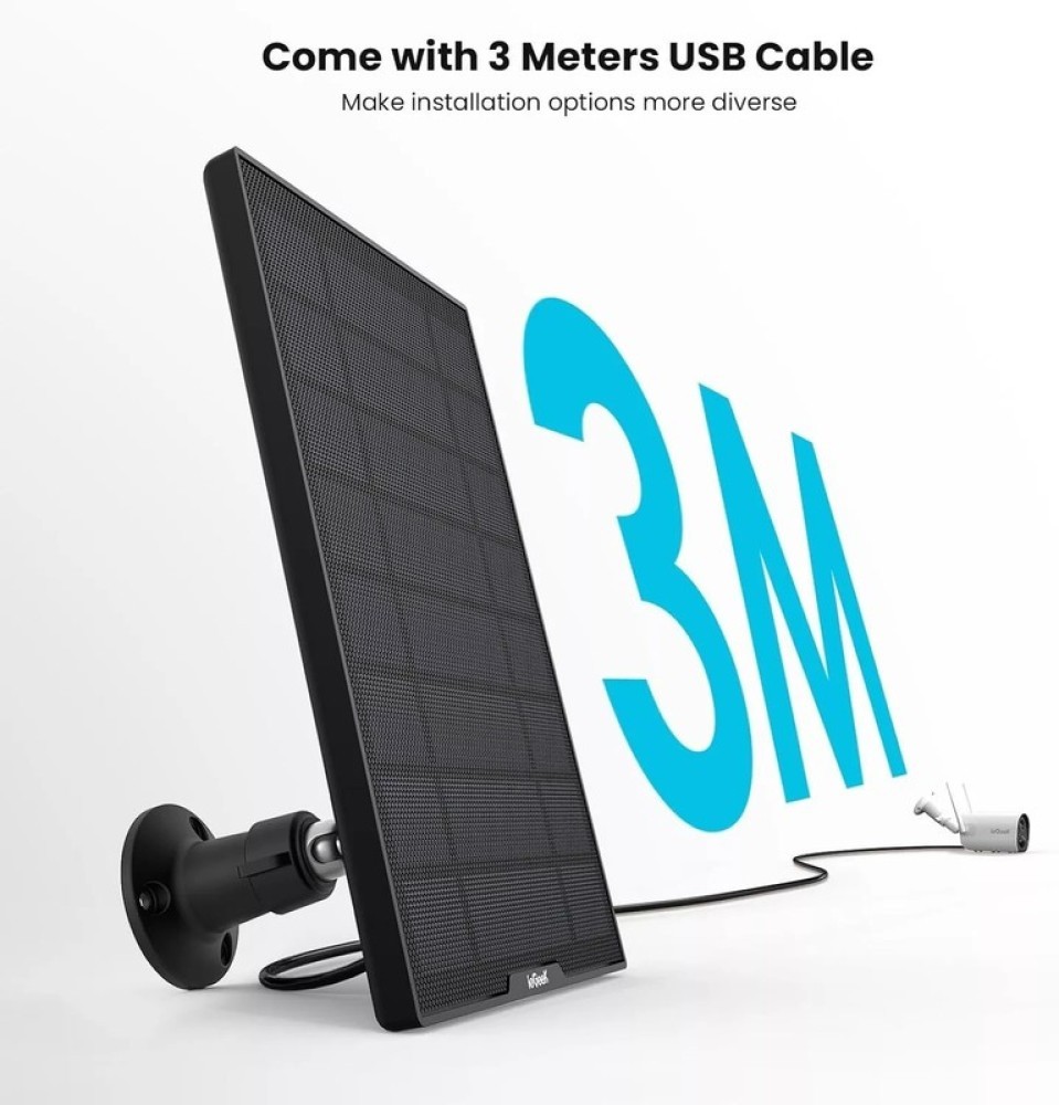 ieGeek Solar Charger for Wireless Security Cameras TYPE-C Port, Plug & Play