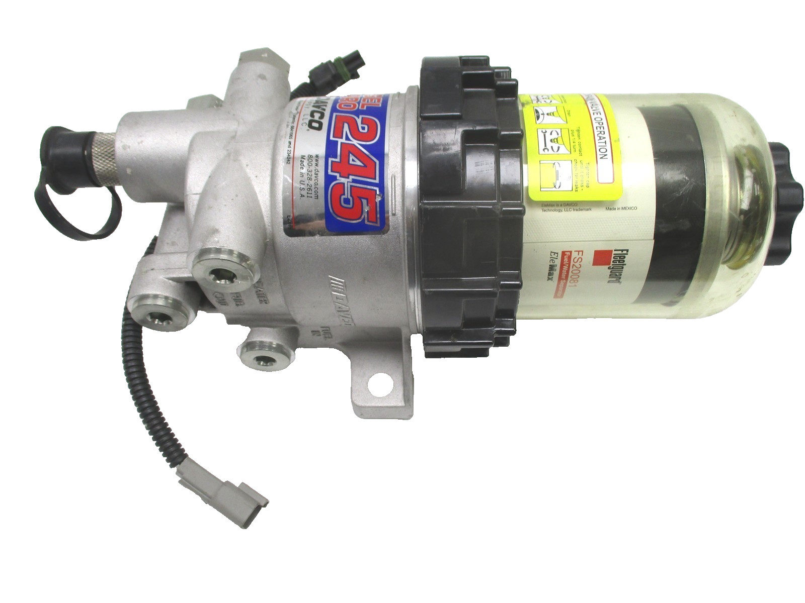 4079426C92 NEW INTERNATIONAL DAVCO DIESEL PRO 245 FUEL WATER FILTER 12V HEAT WIF