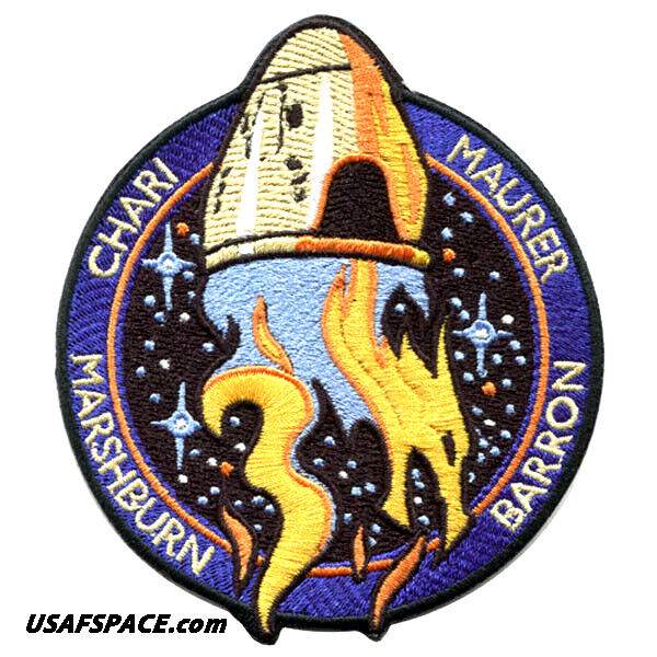 Authentic NASA SPACEX CREW-3 ISS Mission AB Emblem CREW DRAGON 4.25" SPACE PATCH