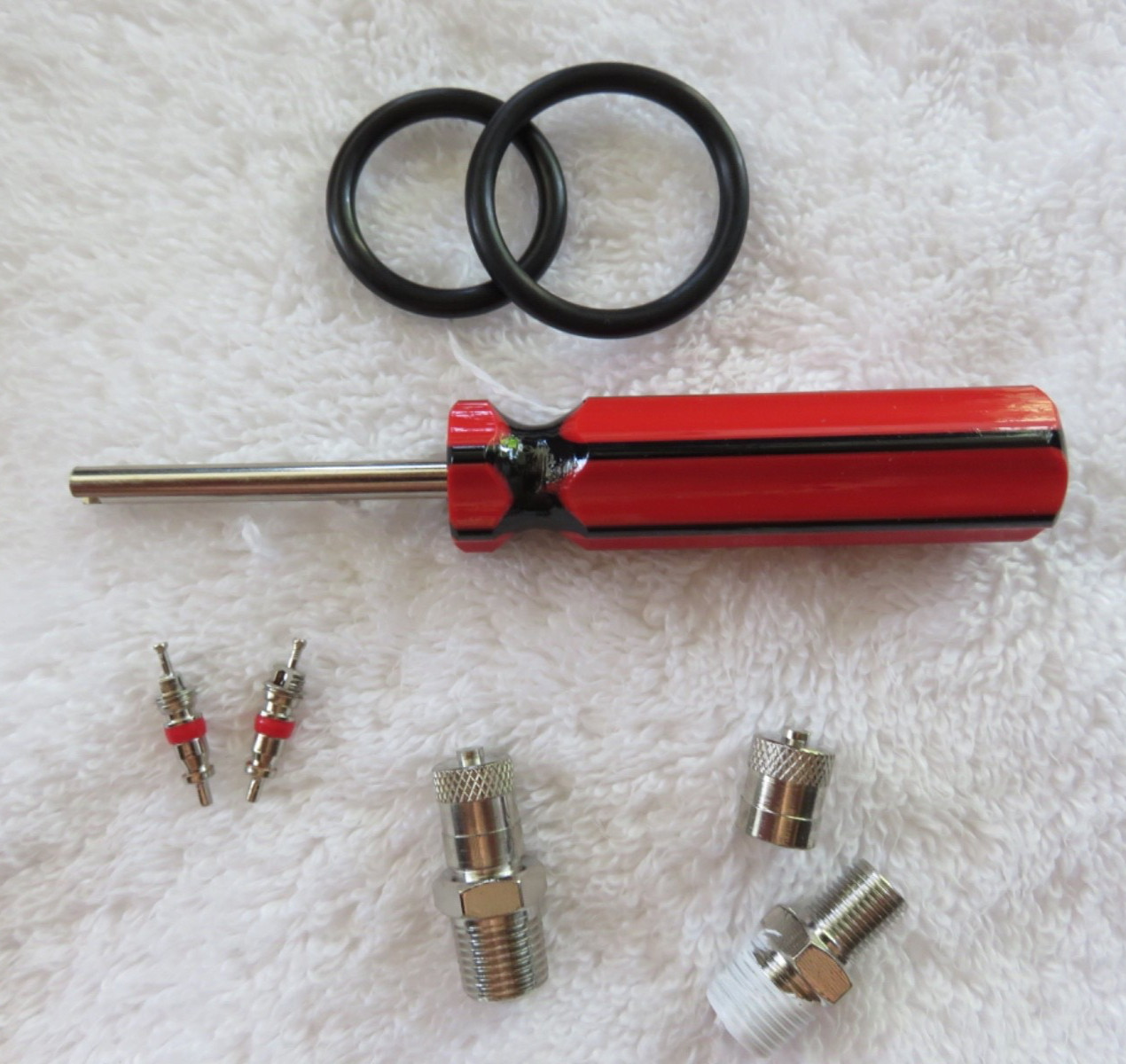 ✅🔥🧯2-BRASS WATER PRESSURE FIRE EXTINGUISHER (SCHRADER) VALVES W/EXTRAS