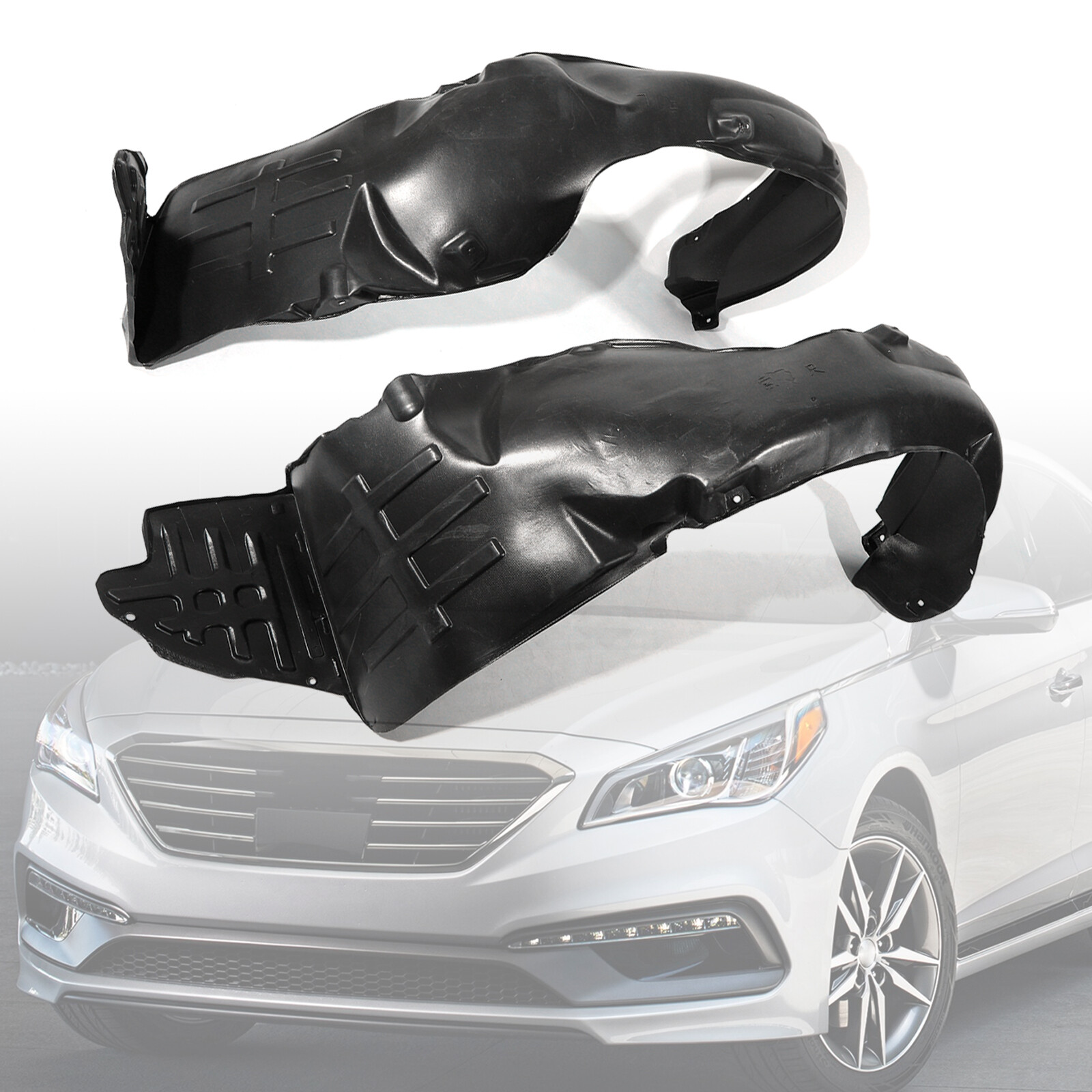 New Fender Liner Splash Shields For Hyundai Sonata Set Front Left & Right Pair