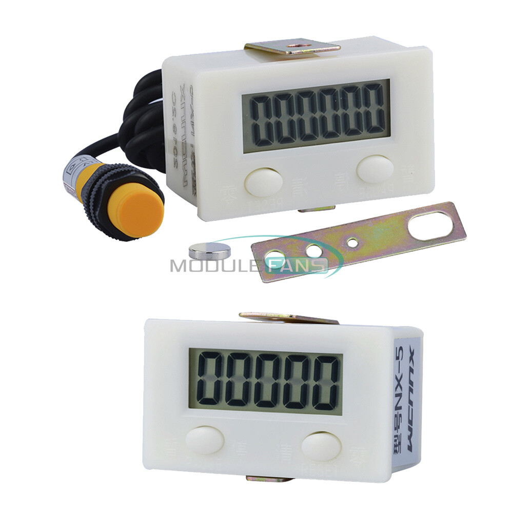 LCD Digital Counter Proximity Industrial Magnetic Sensor Switch Punch Counter