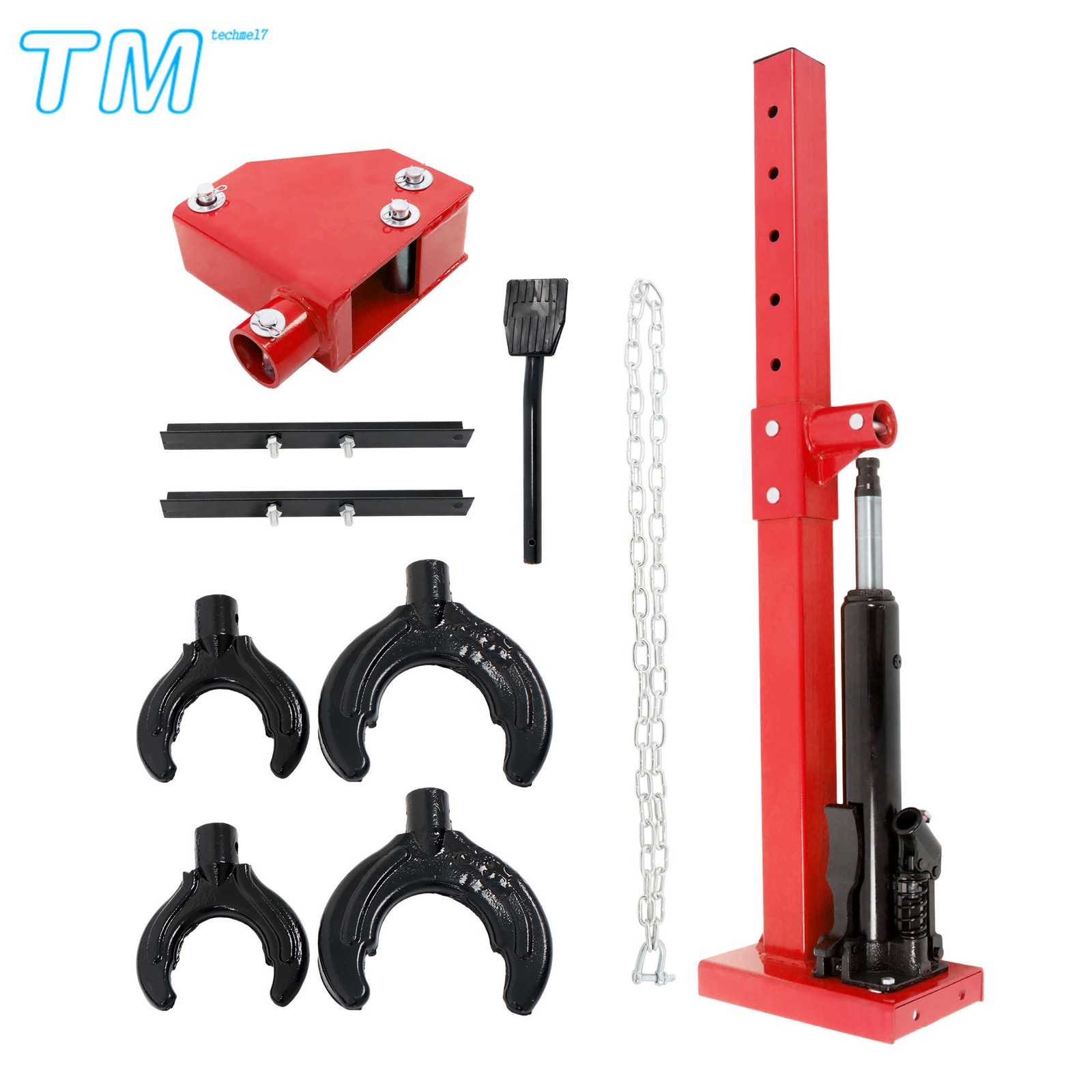 4.5T Coil Spring Compressor Auto Strut Hydraulic Compressor Removing Tool Red
