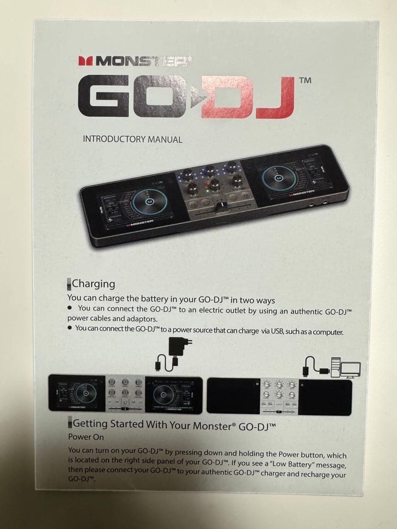 Monster GODJ Portable DJ System All-in-One Controller Tested Complete JP